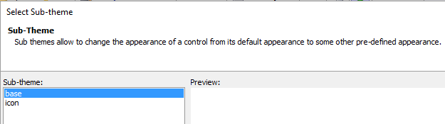 Accordion sub-theme options